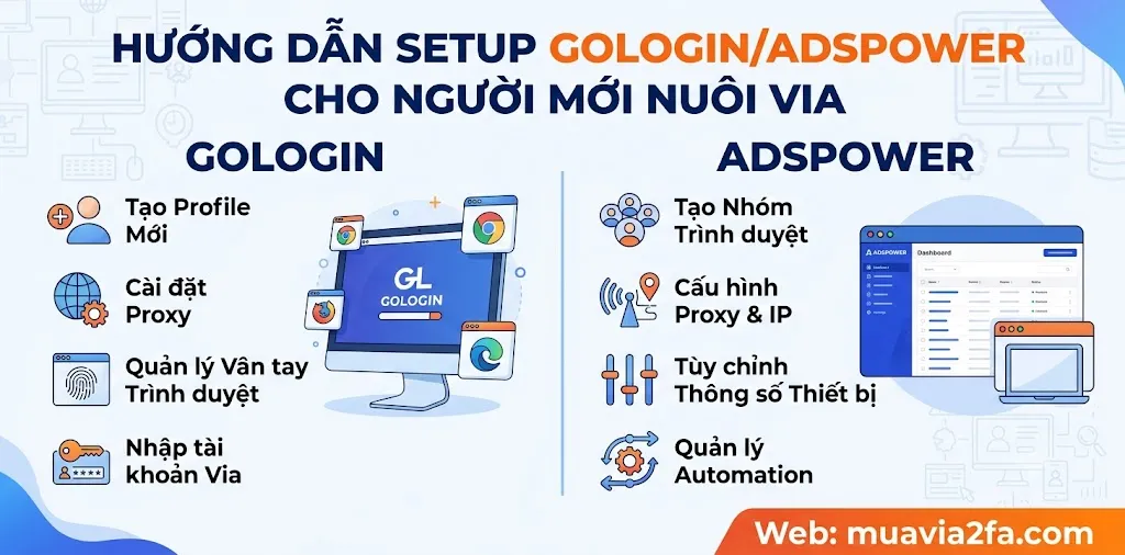 Quy trình import tài khoản và ngâm via nuôi dàn Facebook Ads trơn tru